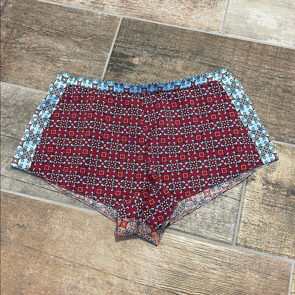 Victoria's Secret Other - Victoria's Secret Satin Patterned Fabric Bootie PJ Shorts PJs Size Small S